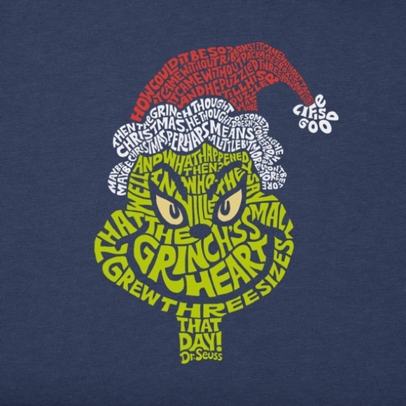 Life is Good Wordy Grinch Crusher Tee - Picture 2 of 6